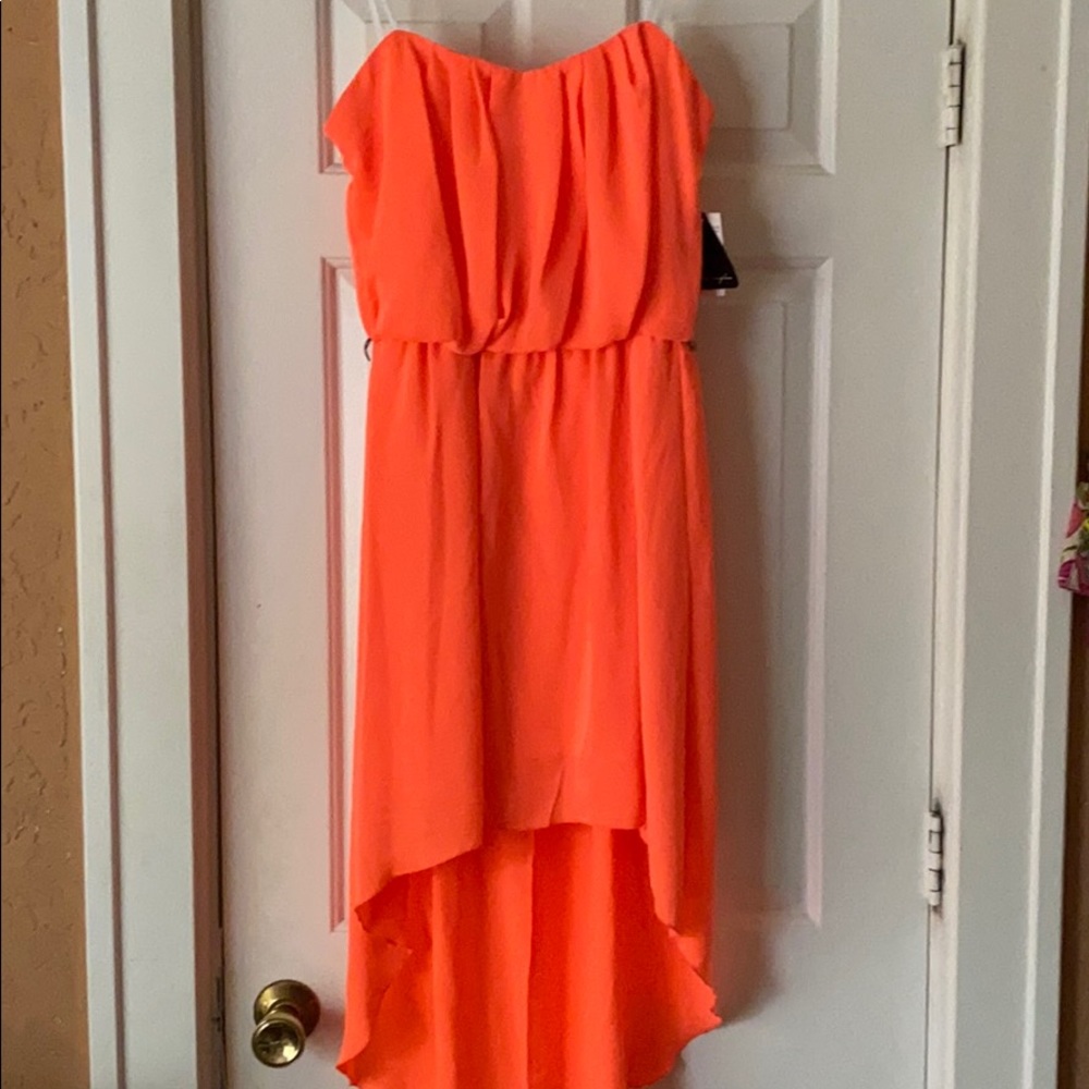 Brand New Neon Coral Summer Dress